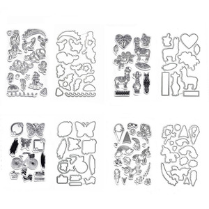 Kunden spezifische Metalls chneid werkzeuge und klares Stempelset für <span class=keywords><strong>DIY</strong></span> Scrap booking