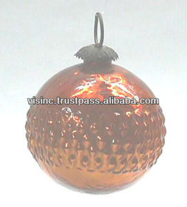 Decoración colgante navideña de vidrio Adorno festivo para decoración interior - Product Image 1
