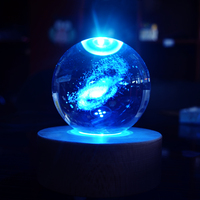 Regalos y manualidades Led Light Crystal Ball Mini Music Box con conexión