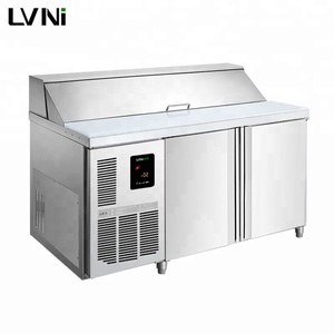 LVNI commercial en acier inoxydable contre salade <span class=keywords><strong>frigo</strong></span> réfrigérateur avec <span class=keywords><strong>plan</strong></span> <span class=keywords><strong>de</strong></span> <span class=keywords><strong>travail</strong></span> - Product Image 2