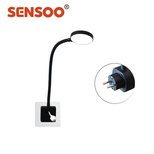 Uso Múltiple cuello flexible LED portátil enchufe de pared para el hotel - Product Image 3