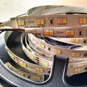 112led Dual <span class=keywords><strong>Color</strong></span> Dual <span class=keywords><strong>White</strong></span> Cct Điều Chỉnh Hai Màu <span class=keywords><strong>Led</strong></span> Dải Linh Hoạt 24V 2835 <span class=keywords><strong>Led</strong></span> Dải Ánh Sáng - Product Image 2