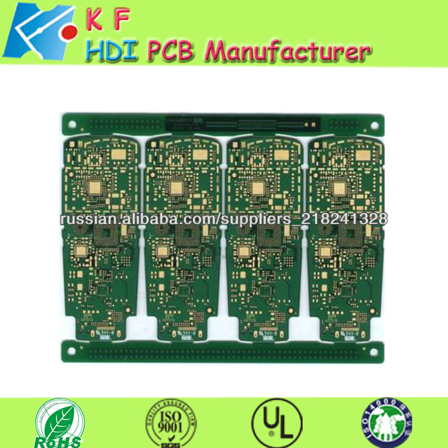 завода oem pcb слепых через fr4 многослойной