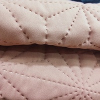 Tissu matelassé à ultrasons 100% Polyester, motif de courtepointe Ultra sonique comme un croquis, rembourrage intérieur double face