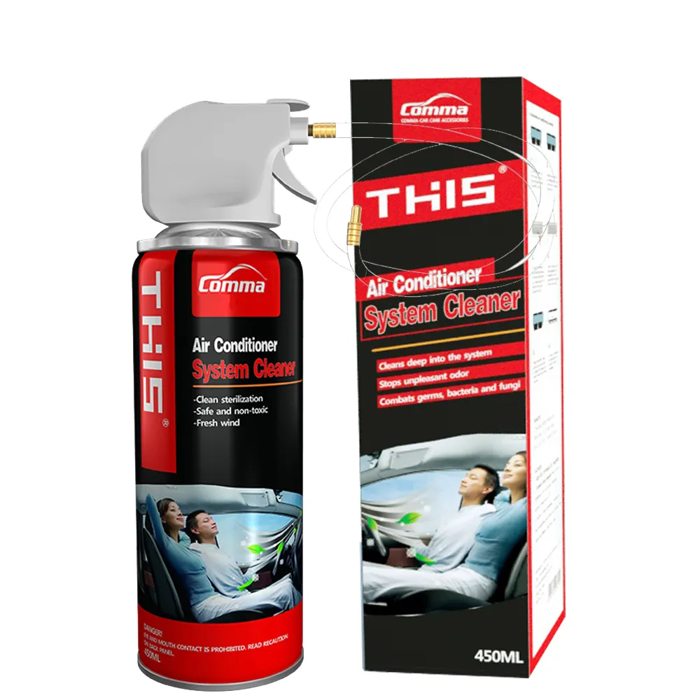Limpeza rápida ac carro spray purificador de ar condicionador de ar mais limpo