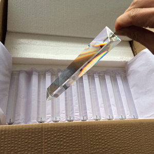 200mm Polido Máquina Corte Triângulo K9 Prisma De Cristal para Chandelier Iluminação Home Decoração - Product Image 2