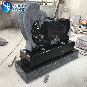 SHストーンインド黒墓地墓石と墓石 - Product Image 3