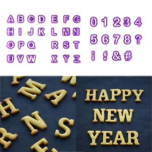 OEM English Letter Cake Mold Letter Alphabet Stamps DIY 40PCS Fondant Cutter Alphabet Capital Letters Number <strong>Cut</strong>-Outs <strong>Cookie</strong> Cutter - Product Image 3
