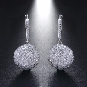 RINNTIN SE42 Luxury Wedding Jewelry 925 <strong>Sterling</strong> <strong>Silver</strong> Drop <strong>Dangle</strong> <strong>Earrings</strong> for Women - Product Image 3