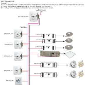 AC100 ~ 240V <span class=keywords><strong>DALI</strong></span> <span class=keywords><strong>MCU</strong></span> <span class=keywords><strong>Dimmer</strong></span> Quay Kỹ Thuật Số - Product Image 1