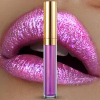 Großhandel Anbieter Glitter Lip Gloss Priviate Label Schimmer Flüssigkeit Lippenstift Vegan Flüssigkeit Lippenstift