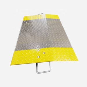 Grande plaque de d'accueil en aluminium, plateau de chargement antidérapant en diamant avec poignée - Product Image 3