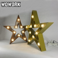 Wowworld — ampoule métallique vintage en forme d'étoile, lampe de chapiteau, pour décoration de fête, noël, 2022