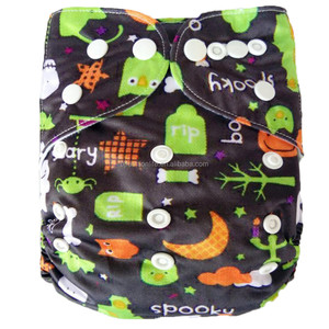 OEM Wholesale Waterproof Washable &amp; Reusable Baby Nappies from <strong>China</strong> Factory Printed Microfiber Insert <strong>Cloth</strong> <strong>Diaper</strong>