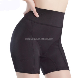 Braguitas Moldeadoras de Cadera con Relleno para Mujer, Control de Abdomen, Tallas Grandes <span class=keywords><strong>M</strong></span>/<span class=keywords><strong>L</strong></span>/XL/2XL, Nailon/Spandex, Negro/Nude, Mediano - Product Image 1
