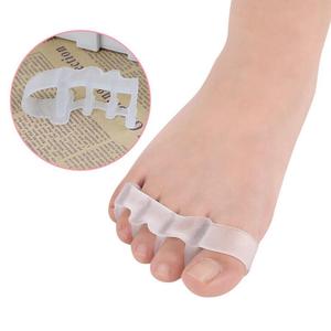 Hot bán Silicone trong suốt Gel chăm sóc bàn chân 4 ngón chân Toe separator hallux valgus bunion Thiết bị chỉnh - Product Image 2
