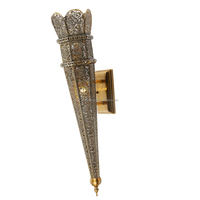 Lampe de style arabe personnalisable, décoration de mosquée en métal, éclairage mural marocain