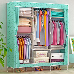 رخيصة غرفة نوم المغلقة تصميم تجميع دولاب من القماش تخزين ملابس Almirah خزانة مجلس الوزراء - Product Image 1