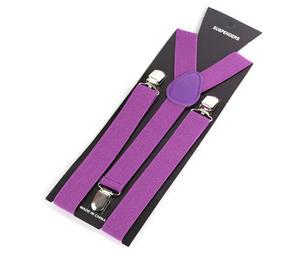 Bretelles Hip Hop pour hommes, ceinture élastique de couleur unie, pour adultes, nouveauté, vente en gros - Product Image 4