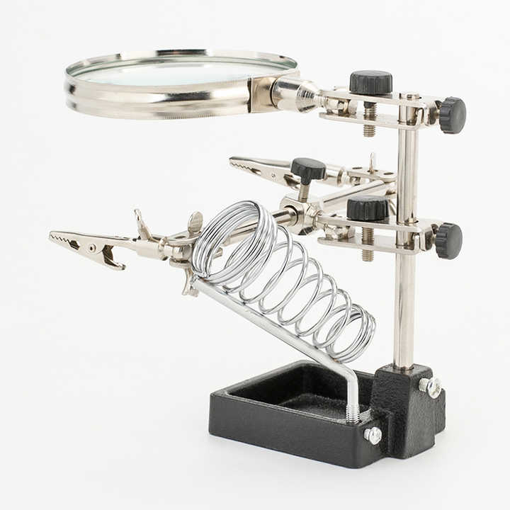 Multi-functional Helping Hand Magnifier with Soldering Stand