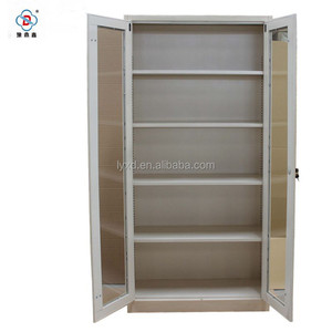 Archivador Metálico a Prueba de Polvo, Mueble de Almacenamiento de Archivos, Mueble de Laboratorio con Puerta de Vidrio y Estantes - Product Image 1