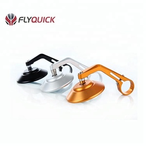 Miroir universel <span class=keywords><strong>de</strong></span> <span class=keywords><strong>guidon</strong></span> <span class=keywords><strong>de</strong></span> moto CNC, 2 pièces, en Aluminium, haute qualité, Micro-barre, universel, - Product Image 1