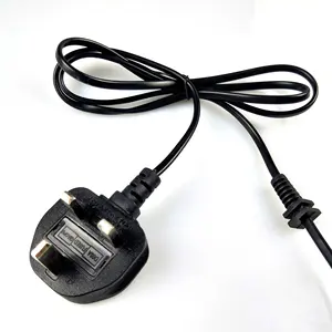 13a Fuse 250v H03VVH2-F Electrical UK Plug Mains Power Extension Lead for British Ireland Hongkong Malaysia etc ac power cord