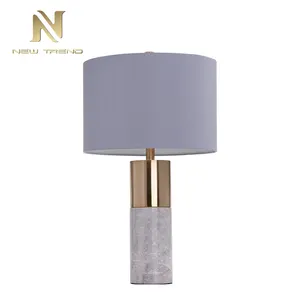 Modern Home decoration Bedroom Beside Reading marble iron led table lamp