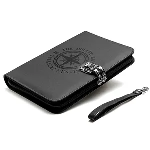 A5 Multifunctional Notebook For Students Creative Loose葉Paper Thickening Business Diary Password Lock Zipperバッグ