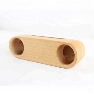 2025 Tự Nhiên Bằng Gỗ Điện Thoại Docking Station Bằng Gỗ Điện Thoại Chủ Âm Thanh Booster Loa Bằng Gỗ - Product Image 6