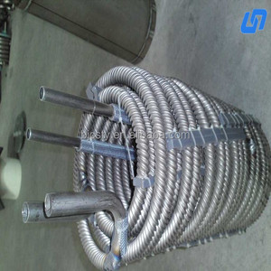 heat exchanger titanium corrugated tube coil