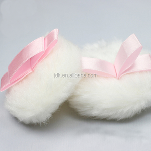 Coussin de poudre avec ruban de Satin, produit cosmétique à paillettes et bouffant de poudre pour bébé personnalisé