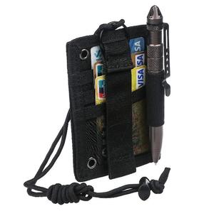 Porta Documenti Tattico con Cordino, Porta Carte Bancarie, Penne e Documenti d'Identità con Finestra Trasparente - Product Image 6