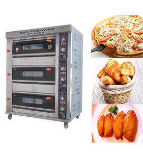 Guangzhou Manifattura Attrezzature Da Forno Produttore 3 Deck 6 vassoi Girarrosto Pollo Forno A Gas per il Ristorante Da Forno - Product Image 6