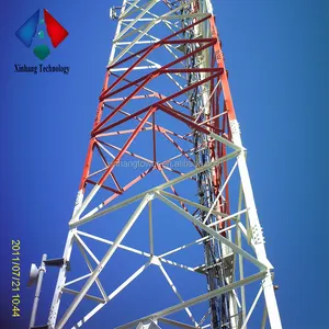 Communication Tower Huawei Kuwait 90m Telecom Lattice Tower Communication Tower Self Supporting Tower