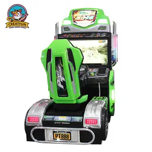 Coin operated 42 inch dynamic power truck racing car simulator game machine