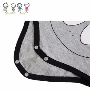 Summer short sleeve baby wear custom printing Cartoon happy face tender pink bodysuit for baby - Product Image 6