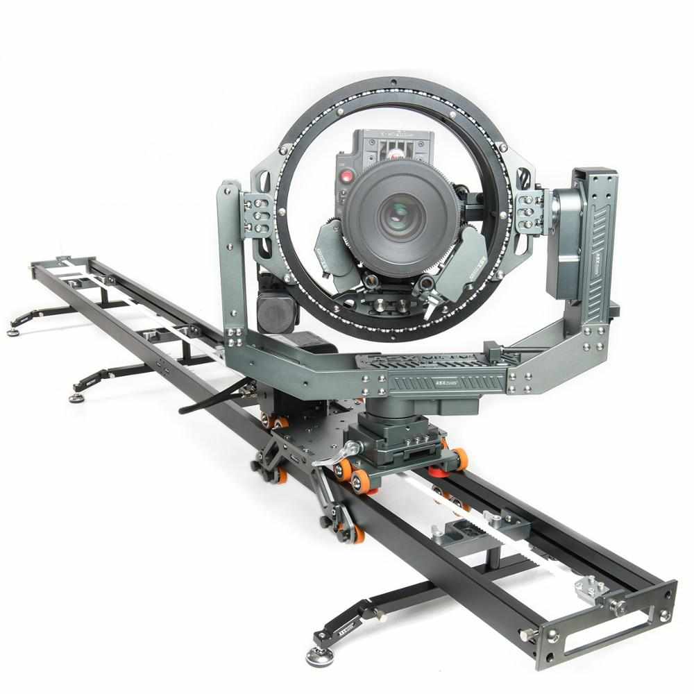 Trilho deslizante com câmera g6, trilho com entrada 3d, foco duplo e câmera de vídeo dslr