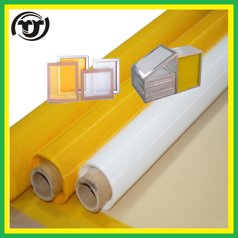 White monofilament polyester screen printing mesh 120mesh(48T)