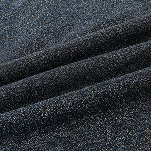 100% polyester vêtement noir stock beaucoup kg à <span class=keywords><strong>tricoter</strong></span> <span class=keywords><strong>lurex</strong></span> maille tissu pour robe - Product Image 5