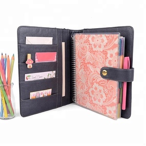 Kinh Doanh thời trang Phòng Hội Nghị Văn Phòng của Phụ Nữ Tím PU Leather A5 Họp Thư Mục - Product Image 1