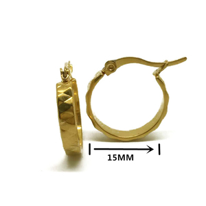 Wholesale Luxury Large Twisted Design Gold Hoop Earrings for <strong>Young</strong> Girls