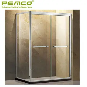 hotel Bathroom Sliding Portable luxury moulded glass shower cubicle