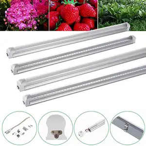 LEDグローライトバー植物成長ランプ120CM96LED屋内植物用植物成長ランプチューブ水耕栽培温室ガーデニングT8