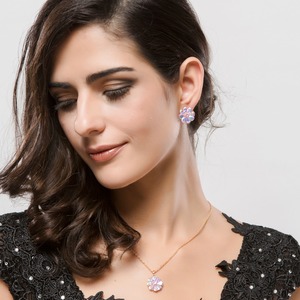 LUOTEEMI — collier avec pendentif de luxe, bijou russe à coupe de perles parfait en Zircon cubique arc-en-ciel, nouveau Design tendance