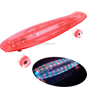 Nouvelle planche à roulettes LED transparente avec plateau lumineux et roues LED clignotantes - Product Image 3