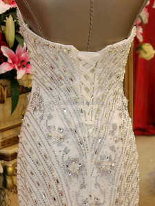 <strong>Mermaid</strong> <strong>Style</strong> Design Floor Length Custom Made Formal Bridal Gowns Design Crystal China HS362 Sweetheart Bling Wedding <strong>Dress</strong> - Product Image 6