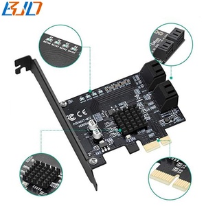 4 Cổng SATA 3.0 Để Pci-E X1 Mở Rộng Điều Khiển Adapter Thẻ Marvell 88se9215 6Gbps Hỗ Trợ Ổ Đĩa Cứng - Product Image 5