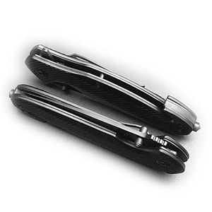 Ngoài trời thép không gỉ gấp lưỡi săn bắn Survival tiện ích dao màu đen túi dao OEM có sẵn - Product Image 5