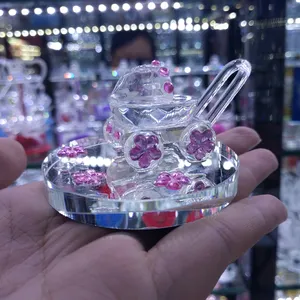 Lovely Small Crystal Baby Carriage For Baby Birth Souvenir